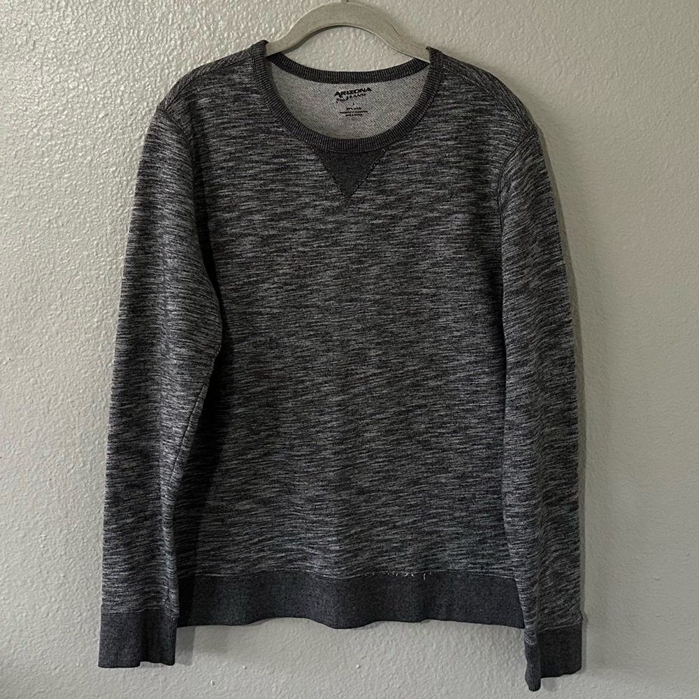 🌻3 for $13🌻 Arizona Jeans | 100% Cotton Marled Gray/White Sweatshirt, Size Large